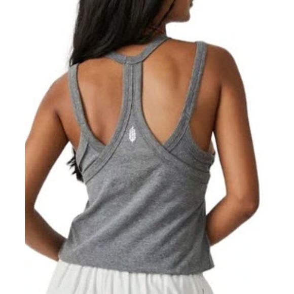 Free People Tops - Free People Movement Two Times The Charm Tank, Gray - Size S, NWT